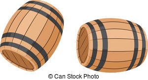 Wooden Barrel Top View 3d Ren