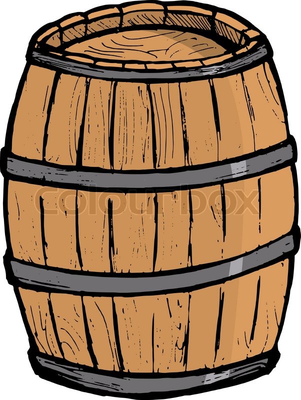 Wooden Barrel Clipart #1
