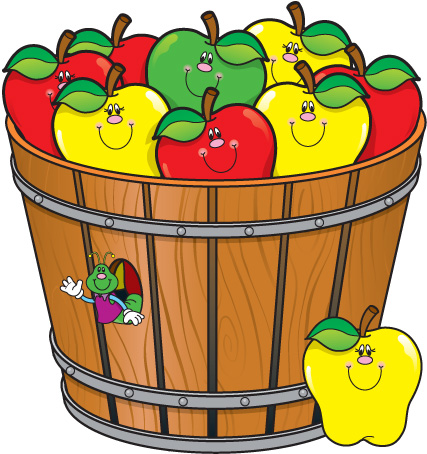 Basket of Red and Green Apple