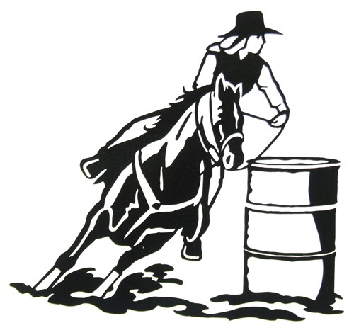 Rodeo / Barrel Racing Silhoue