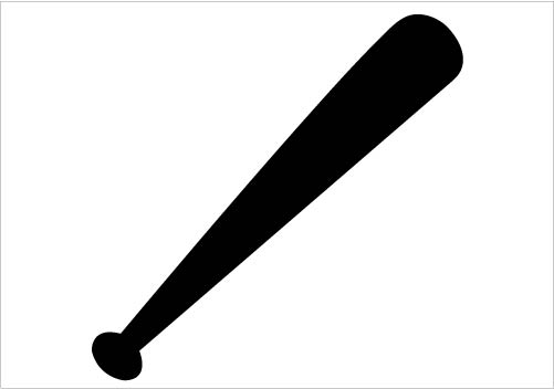 Baseball bat baseball ball an - Clip Art Baseball Bat