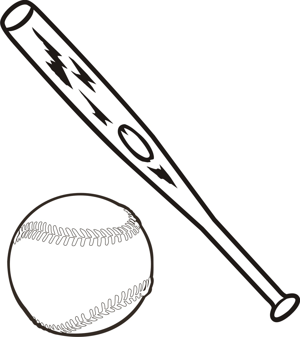 Baseball Bat Clipart. Softball .