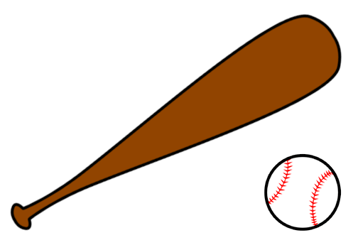 baseball clip art: mellos. As - Softball Bat Clip Art