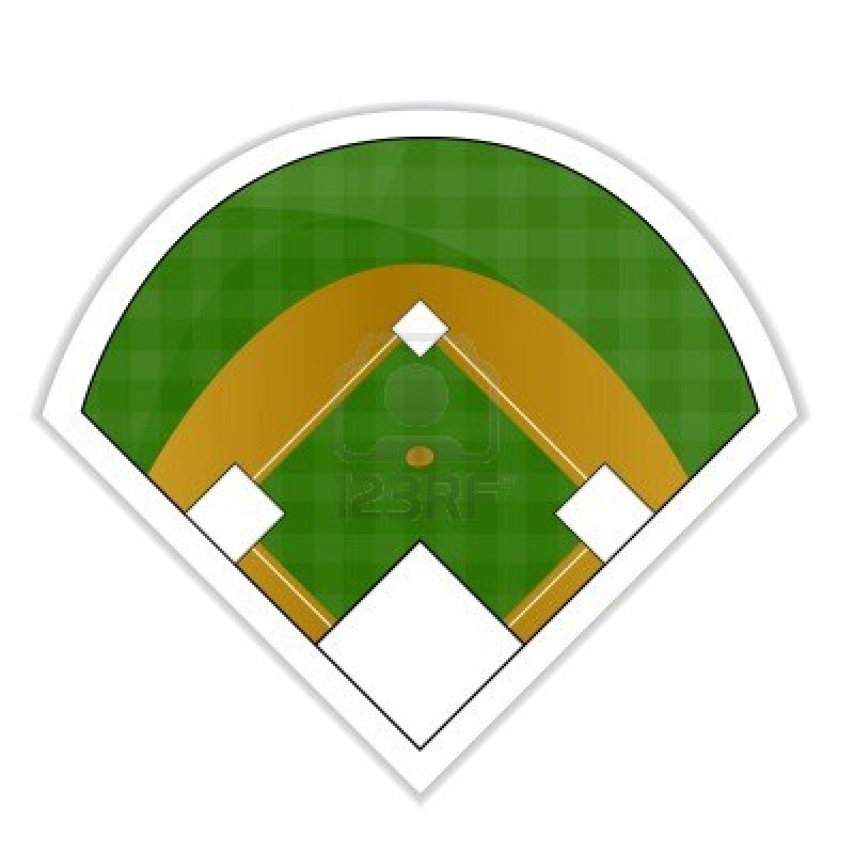 Baseball Diamond Clipart 7 Cl - Baseball Stadium Clipart