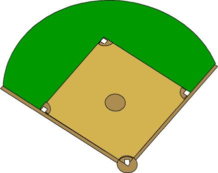 Baseball Field Clipart u0026middot; Baseball Field Outline