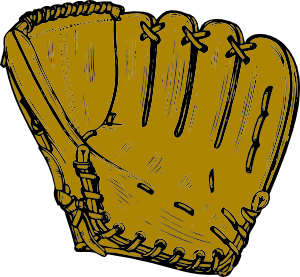 Baseball mitt baseball glove clip art free vector 4vector