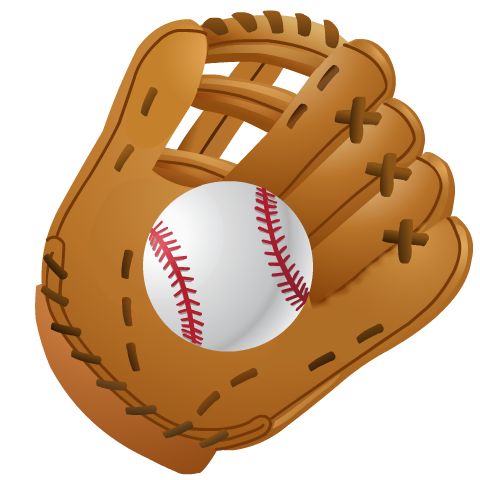 Baseball glove clipart free
