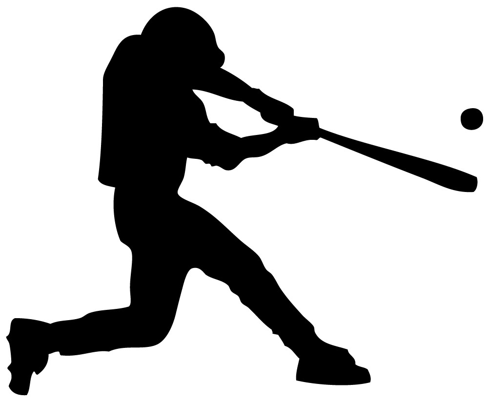 Cartoon Baseball Player Swing