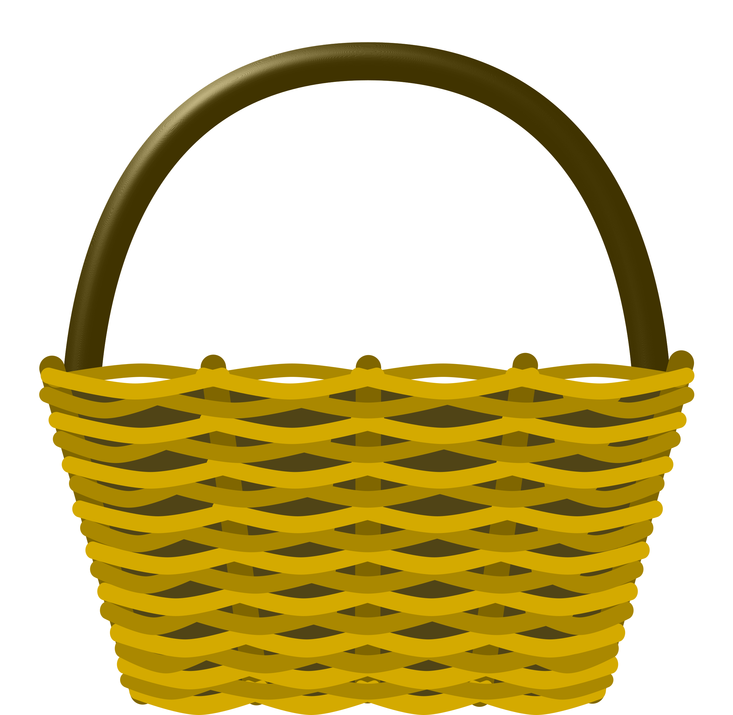 Empty bushel basket clipart k