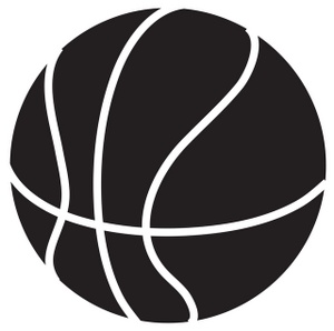 basketball clipart black and  - Basketball Black And White Clipart
