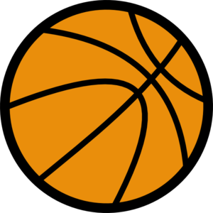 Basketball clip art black ver
