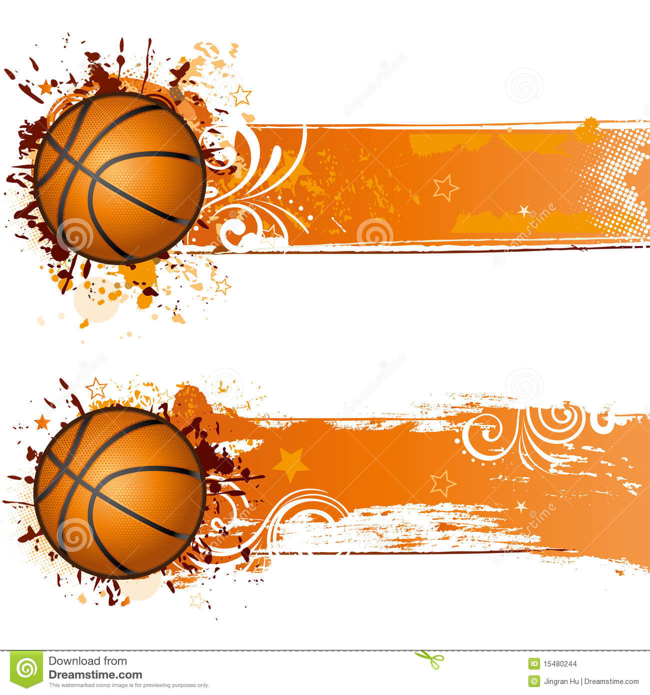 Basketball Border Clip Art Cl