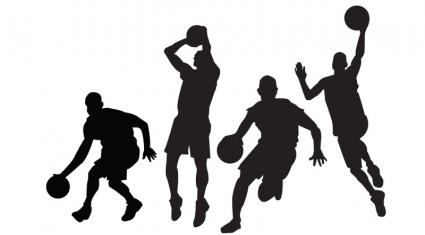 Basketball Clipart Black And 