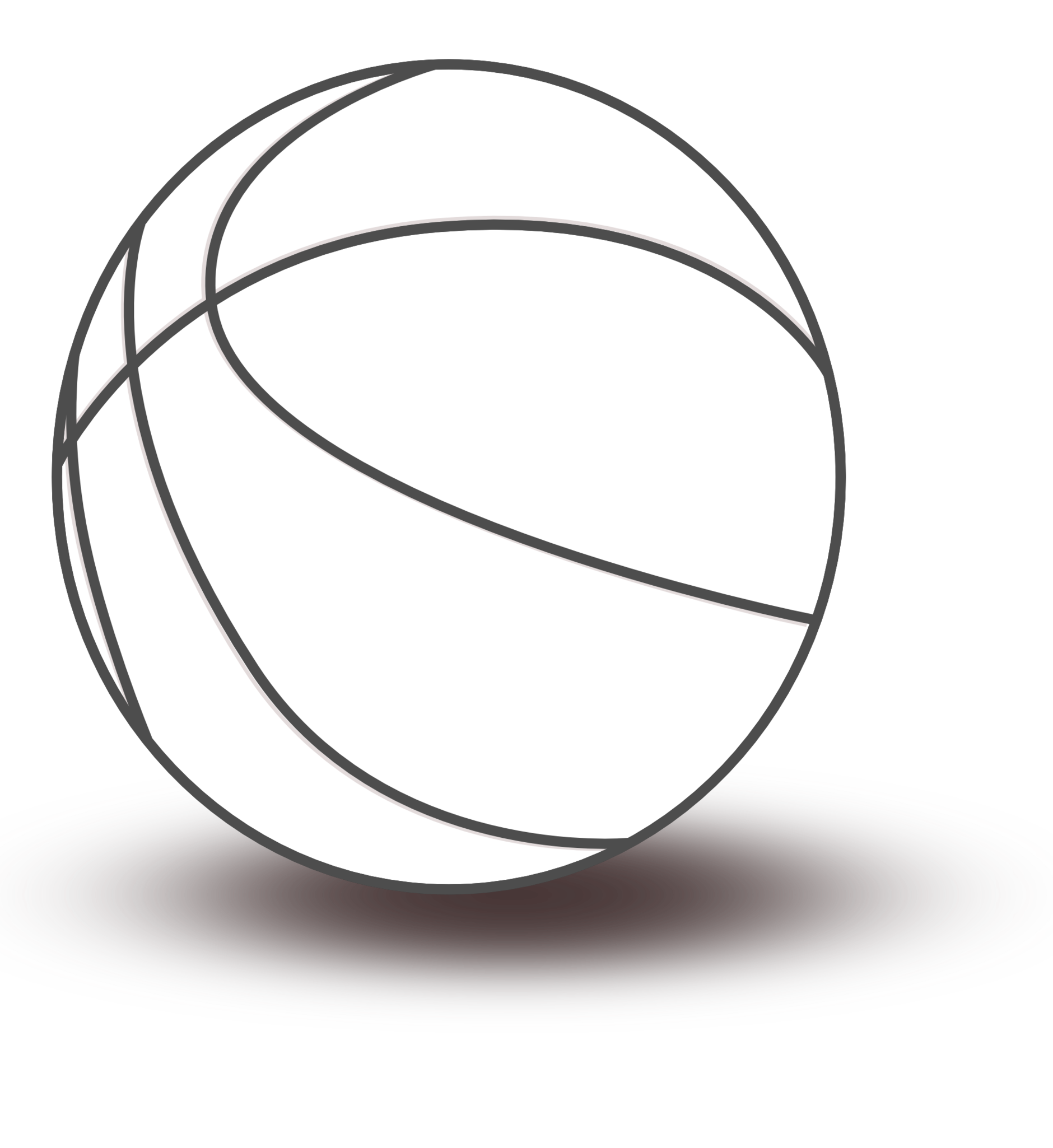 Basketball black and white bl - Basketball Black And White Clipart