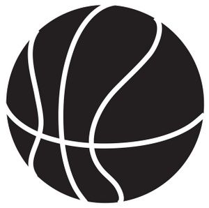 Basketball Clip Art Black And - Basketball Outline Clip Art