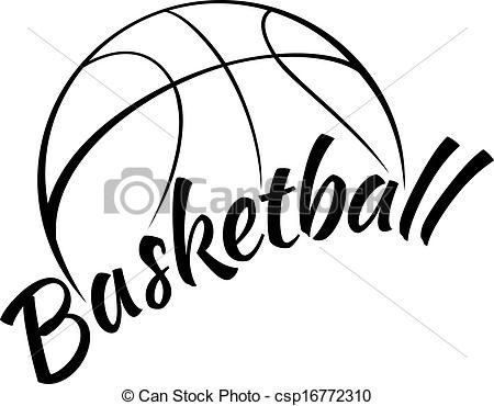 Basketball court clipart black and