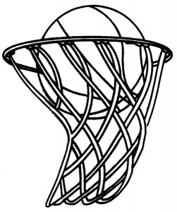 basketball clipart black and 
