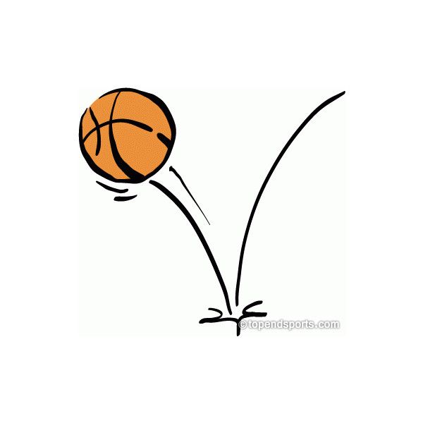 Basketball Clipart Bouncing Basketball ❤ liked on Polyvore featuring basketball and clip art