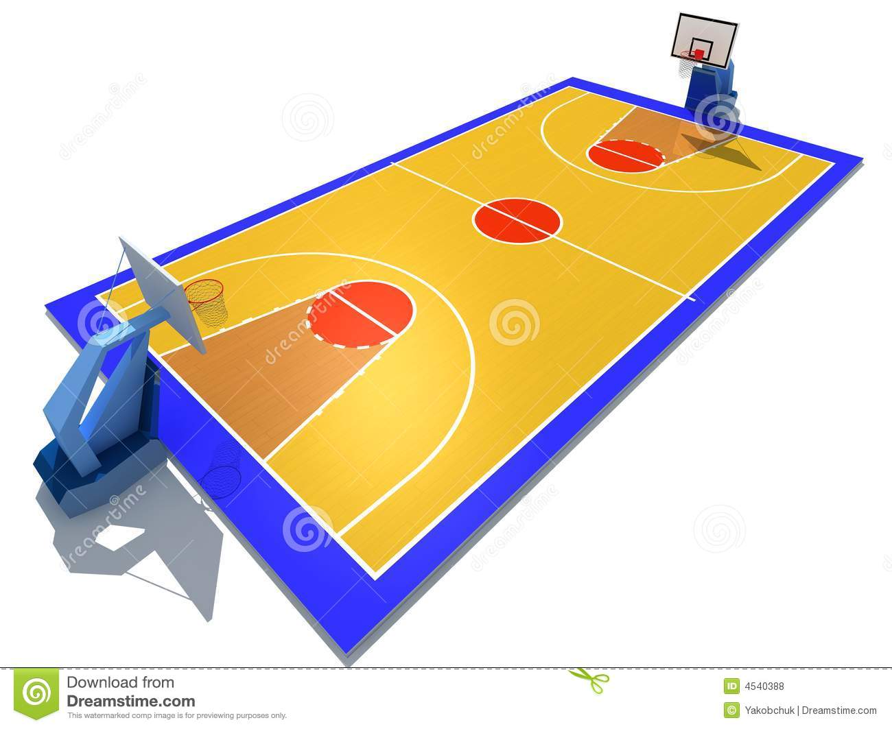 Basketball Court Clipart Black And White Basketball Court 4540388 Jpg