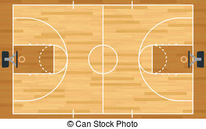 Basketball court court clipart .