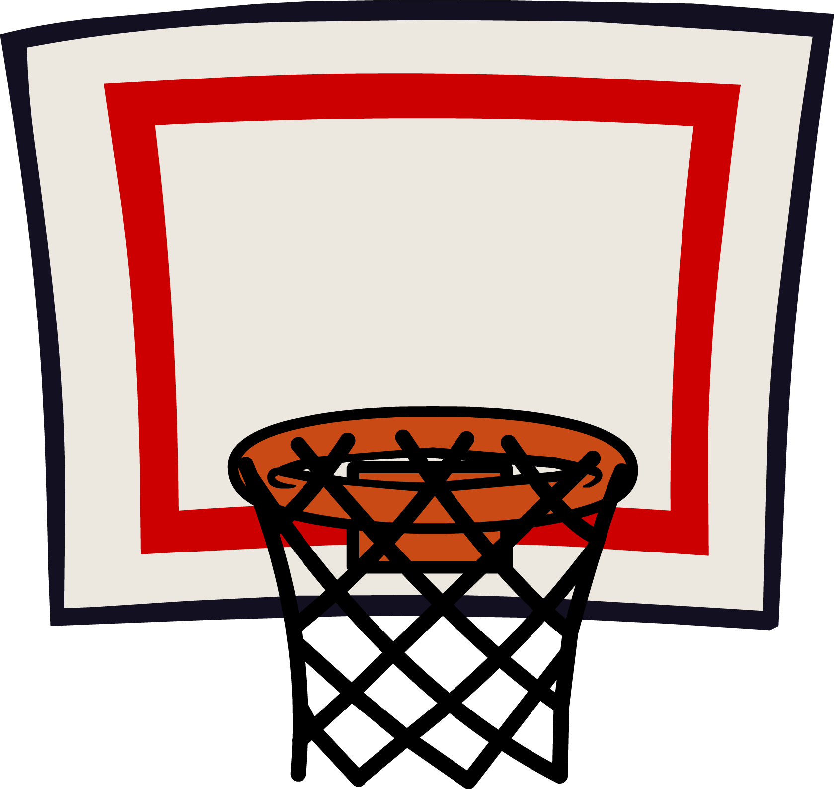 Basketball goal clipart - .