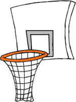 Basketball Rim And Hoop Clip 