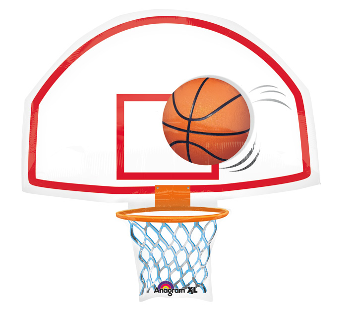 Basketball Hoop Backboard . - Basketball Goal Clipart