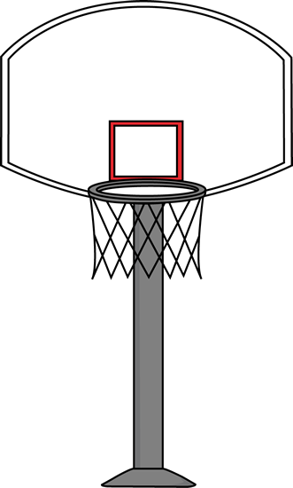 Basketball hoop backboard .