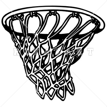 Basketball Hoop Clipart Black And White | Clipart Panda - Free Clipart 361 x 361