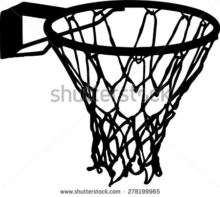 Basketball Net Basket Details Vector