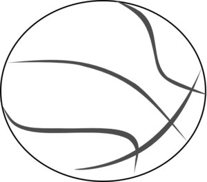 Basketball Outline Clip Art - Basketball Outline Clip Art