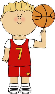 Basketball Player Balancing Ball on Finger Clip Art - Basketball Player Balancing Ball on Finger Image
