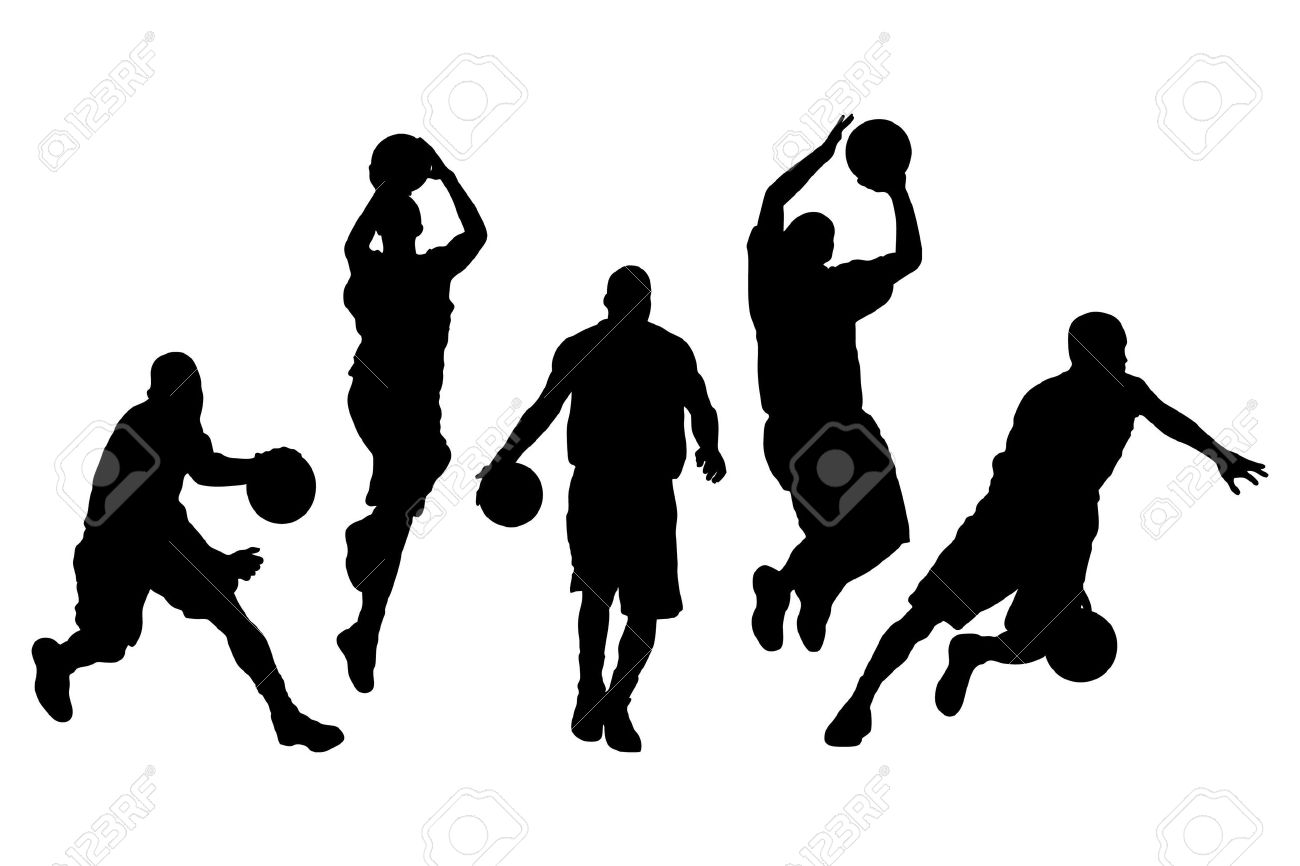 Vector illustration of single - Basketball Team Clipart