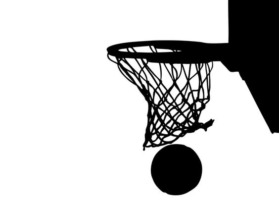 Basketball Through Net Clip Art Large Basketball Hoops Viny