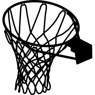 Basketball Vector Art Clipart - Basketball Goal Clipart