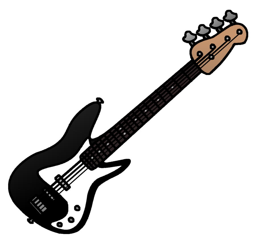 Jazz Bass Guitar clip art