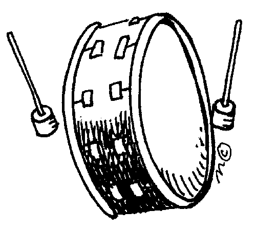 Marching Bass Drum Clip Art C