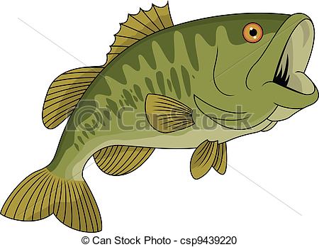 Bass Fish Clip Art 1