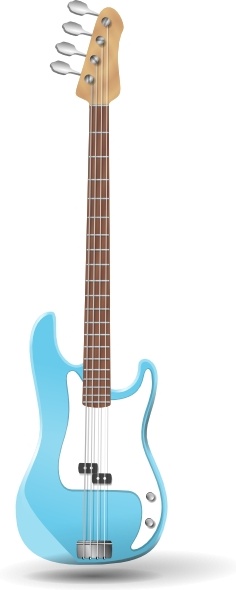 Bass Guitar Clipart. Electric