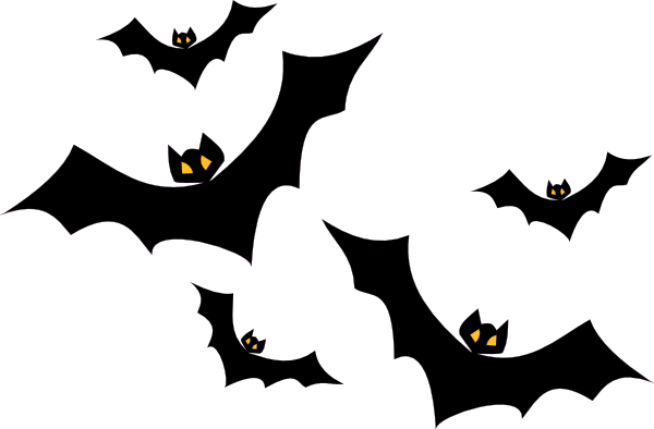 Halloween bat clip art .
