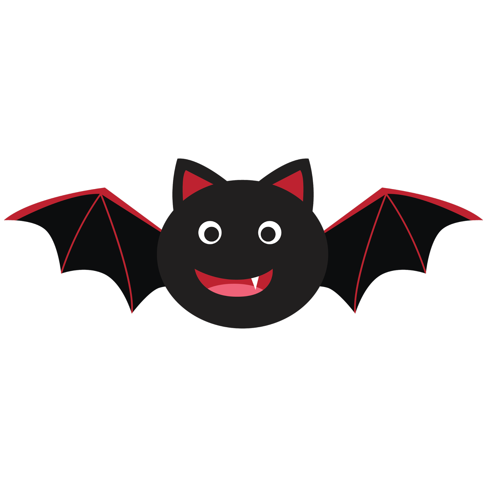 Bat With Wings Open Clipart S