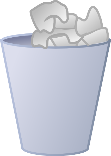 Empty Trash Can Clipart