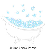 Bubble Bath - Bathtub Clipart