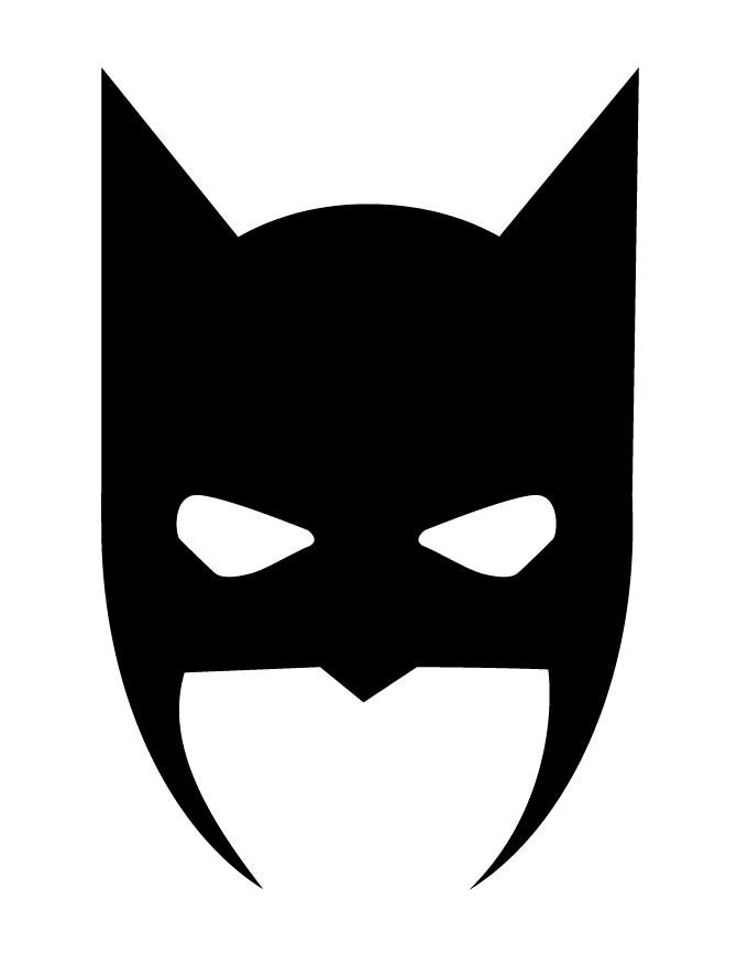 Batman Mask Halloween Silhouette | H u0026 M Coloring Pages