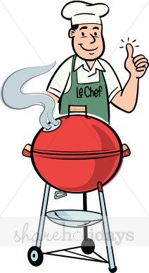 Grill - clip art image of a g