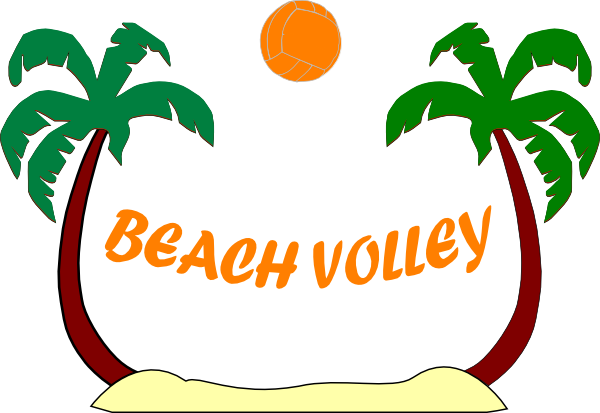 beach volleyball clipart - Beach Volleyball Clipart