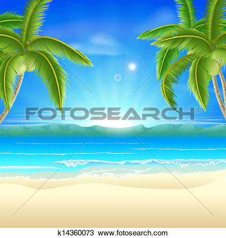 Beach summer holiday background