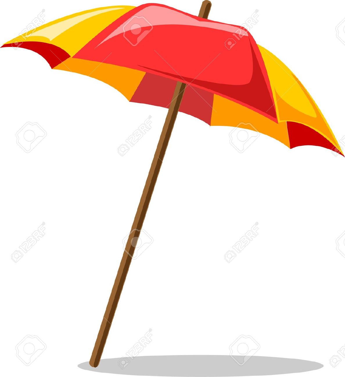 Beach Umbrella Clip Art - Beach Umbrella Clipart