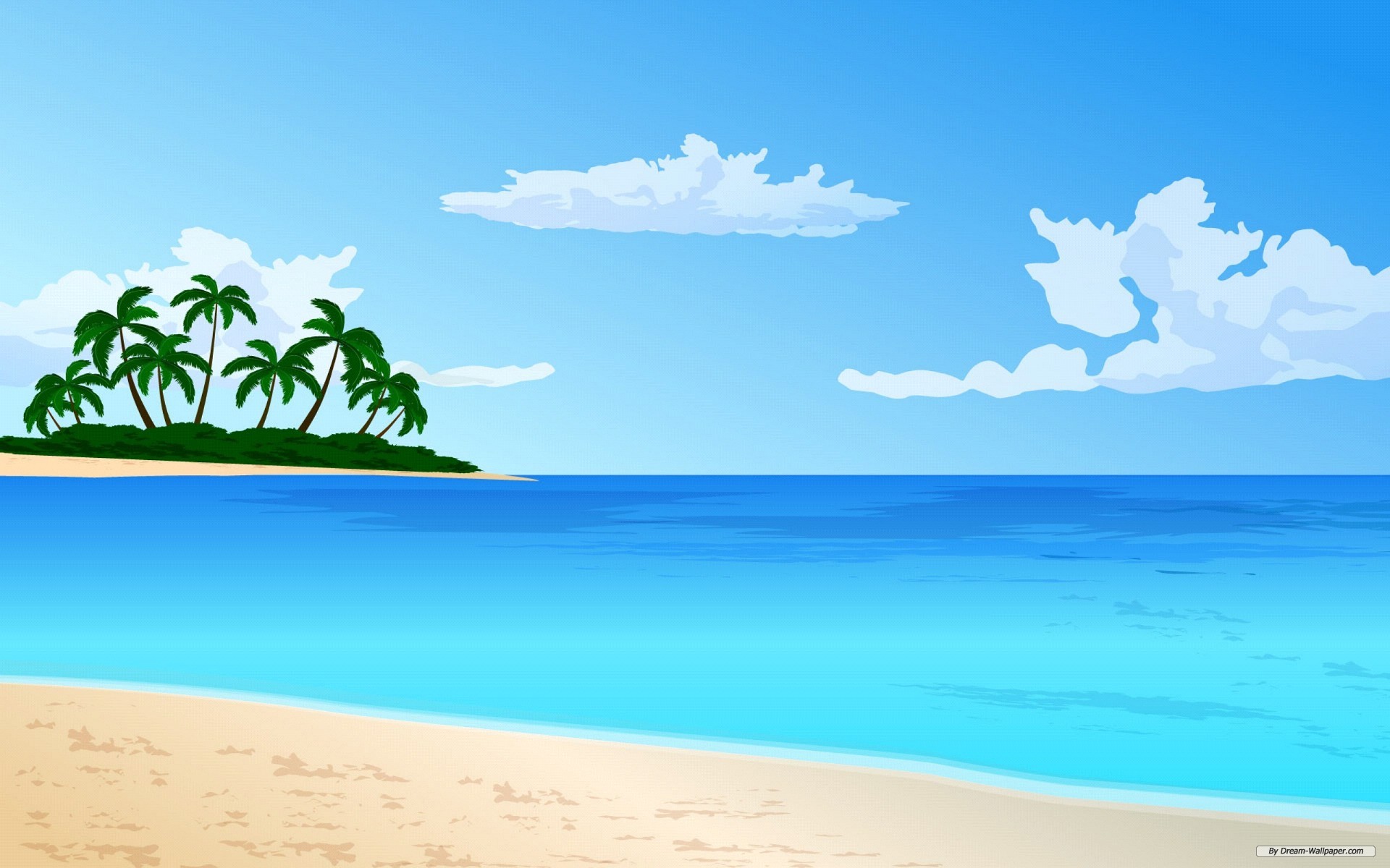 Relaxing Beach Background Cli
