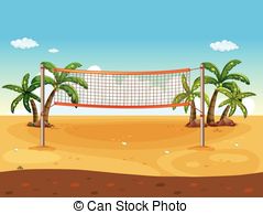 ... Beach volleyball - Illustration of a beach volleyball